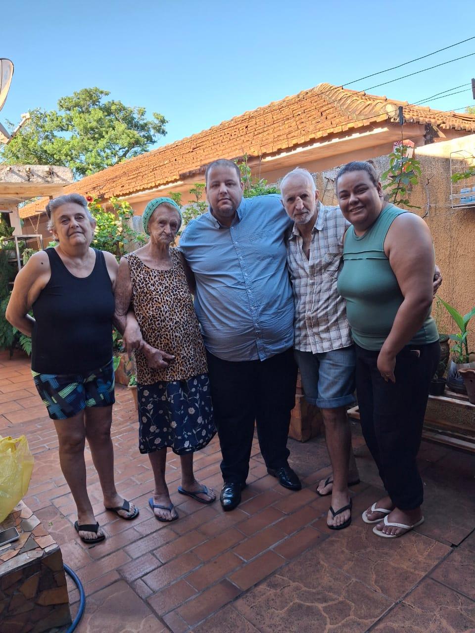 Erika com Thiago e sua nova família