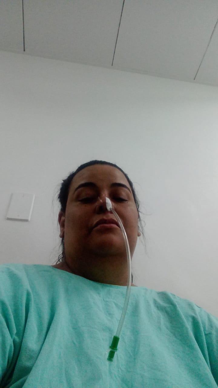Erika durante tratamento